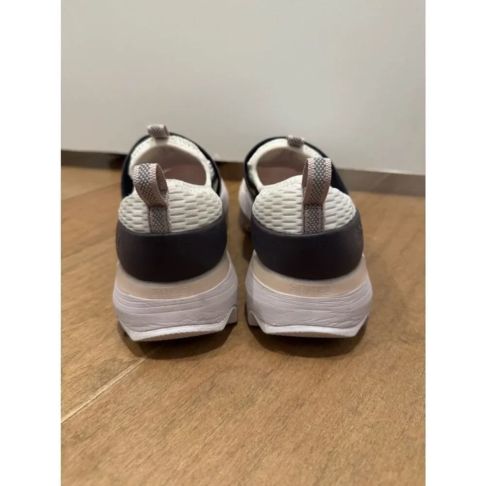 Sorel Slip-On Athletic Sneakers in Cream, Pink and Charcoal